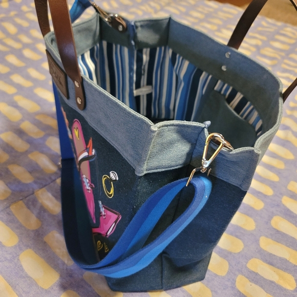 BRIGHTON Shoe Love East West Denim Tote - Picture 10 of 10